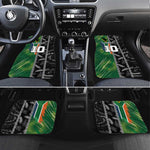 Custom Aotearoa South Africa Rugby Freedom Cup Car Mats Maori Silver Fern Art and Sporty Flag SA - African Pride