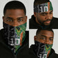 Custom Aotearoa South Africa Rugby Freedom Cup Neck Gaiter Maori Silver Fern Art and Sporty Flag SA LT03