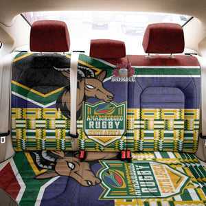 South Africa Rugby Back Car Seat Cover Go Bokke-Amabokoboko Spirit - African Pride