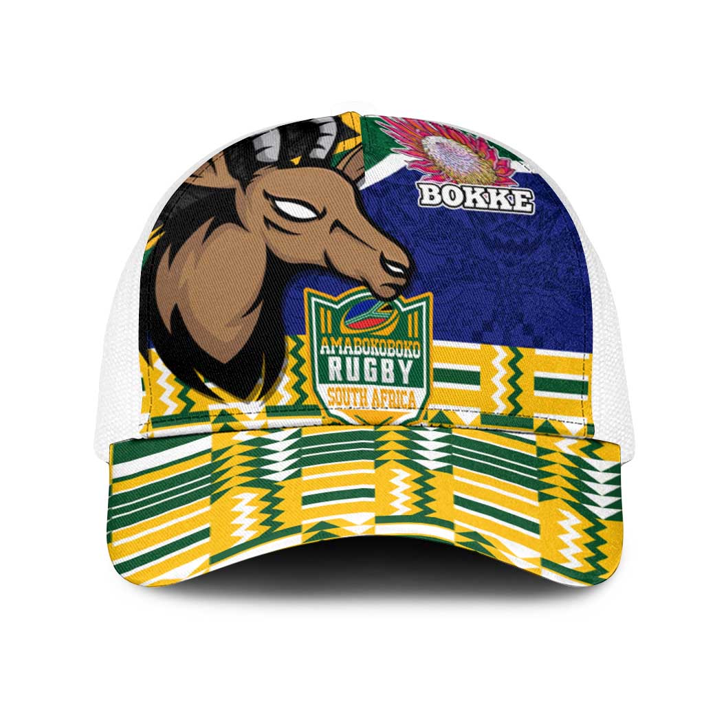 South Africa Rugby Baseball Net Cap Go Bokke-Amabokoboko Spirit - African Pride