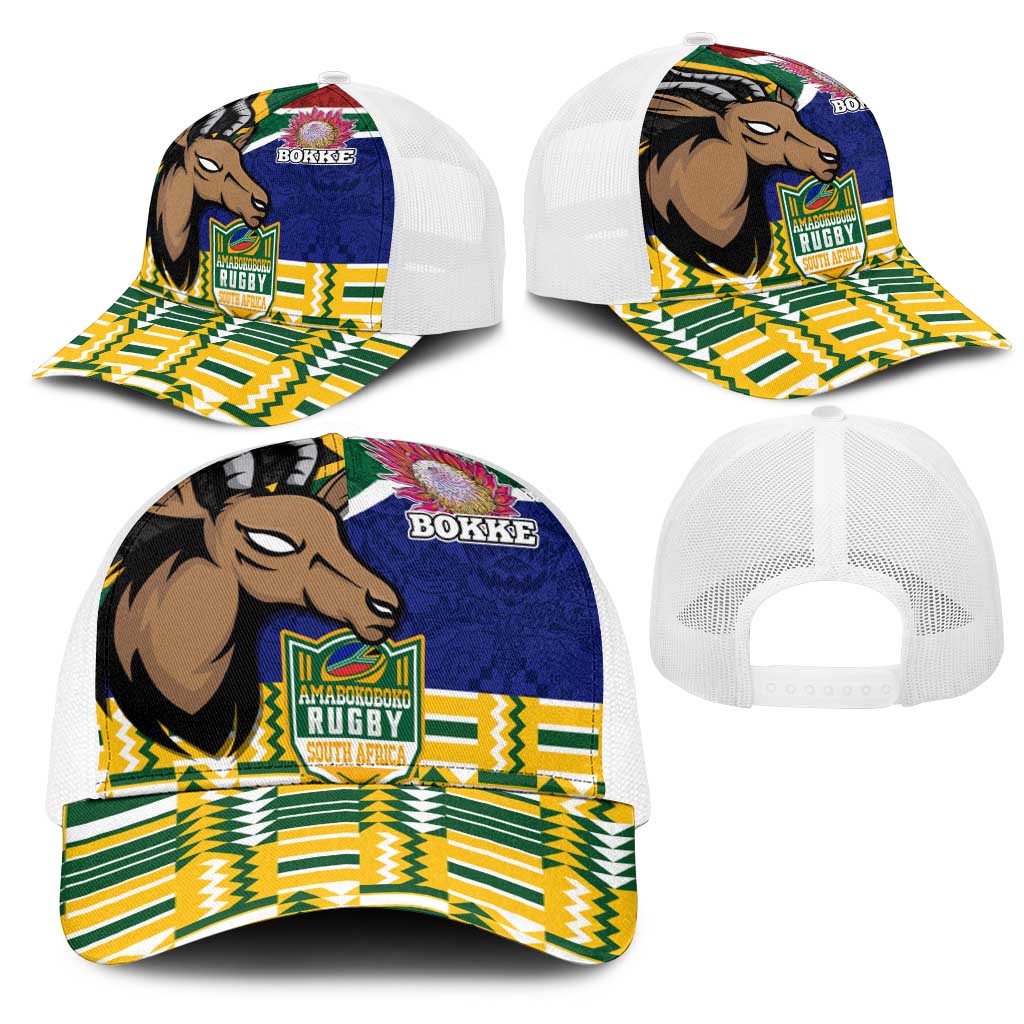 South Africa Rugby Baseball Net Cap Go Bokke-Amabokoboko Spirit - African Pride