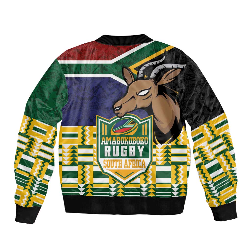 South Africa Rugby Bomber Jacket Go Bokke-Amabokoboko Spirit - African Pride