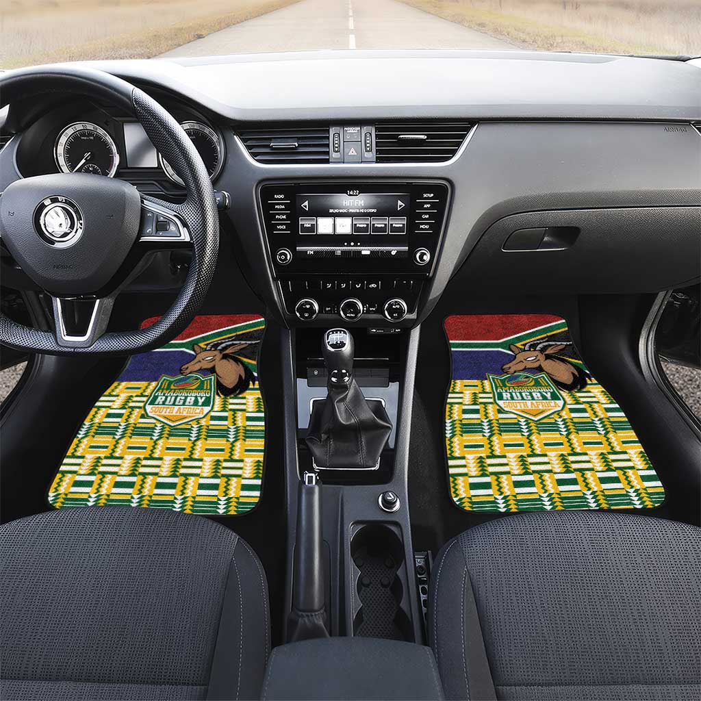 South Africa Rugby Car Mats Go Bokke-Amabokoboko Spirit - African Pride