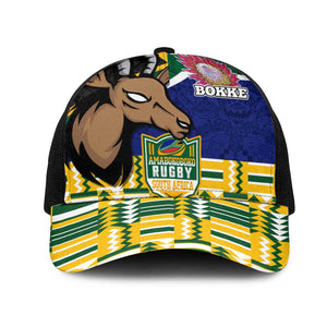 South Africa Rugby Mesh Trucker Cap Go Bokke-Amabokoboko Spirit - African Pride