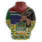South Africa Rugby Zip Hoodie Go Bokke-Amabokoboko Spirit - African Pride