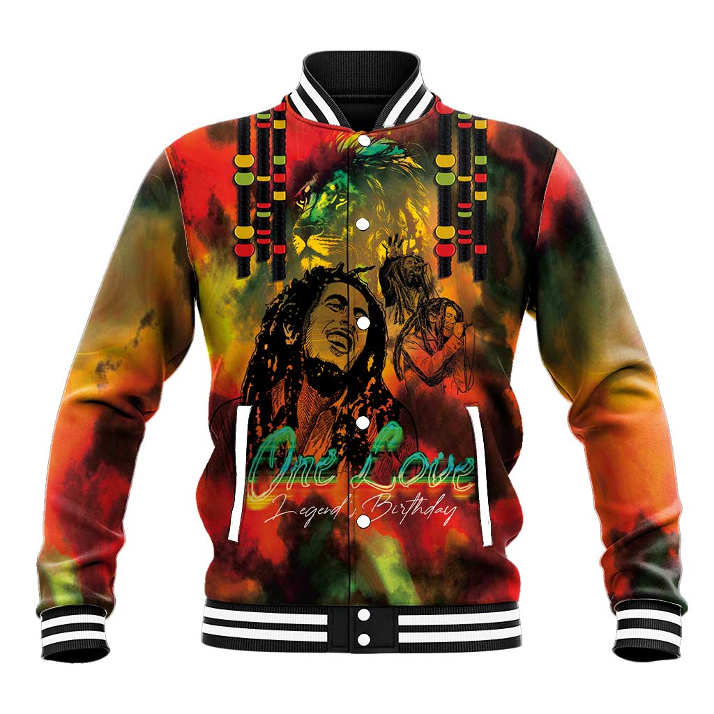 Afro-Jamaican Reggae Legend's Birthday Baseball Jacket One Love Jamaica