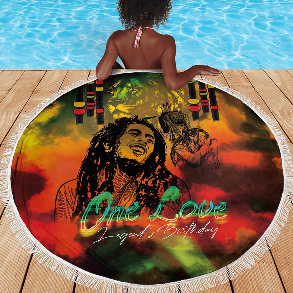 Afro-Jamaican Reggae Legend's Birthday Beach Blanket One Love Jamaica