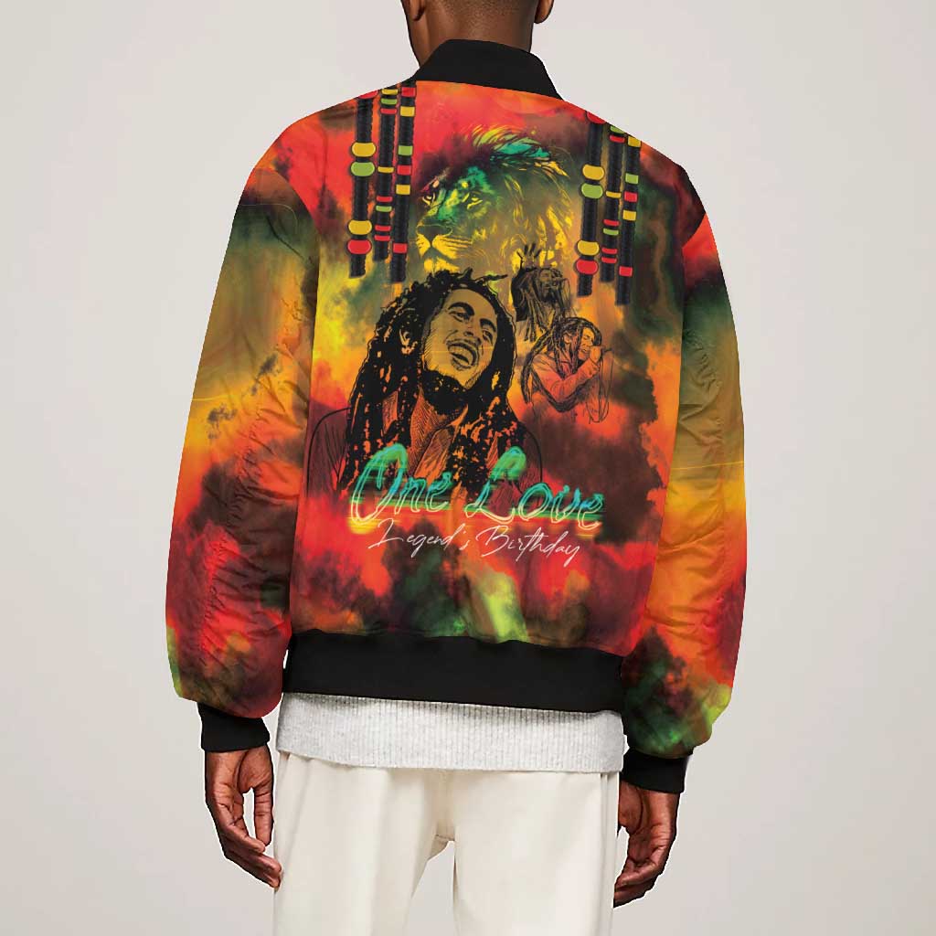 Afro-Jamaican Reggae Legend's Birthday Bomber Jacket One Love Jamaica