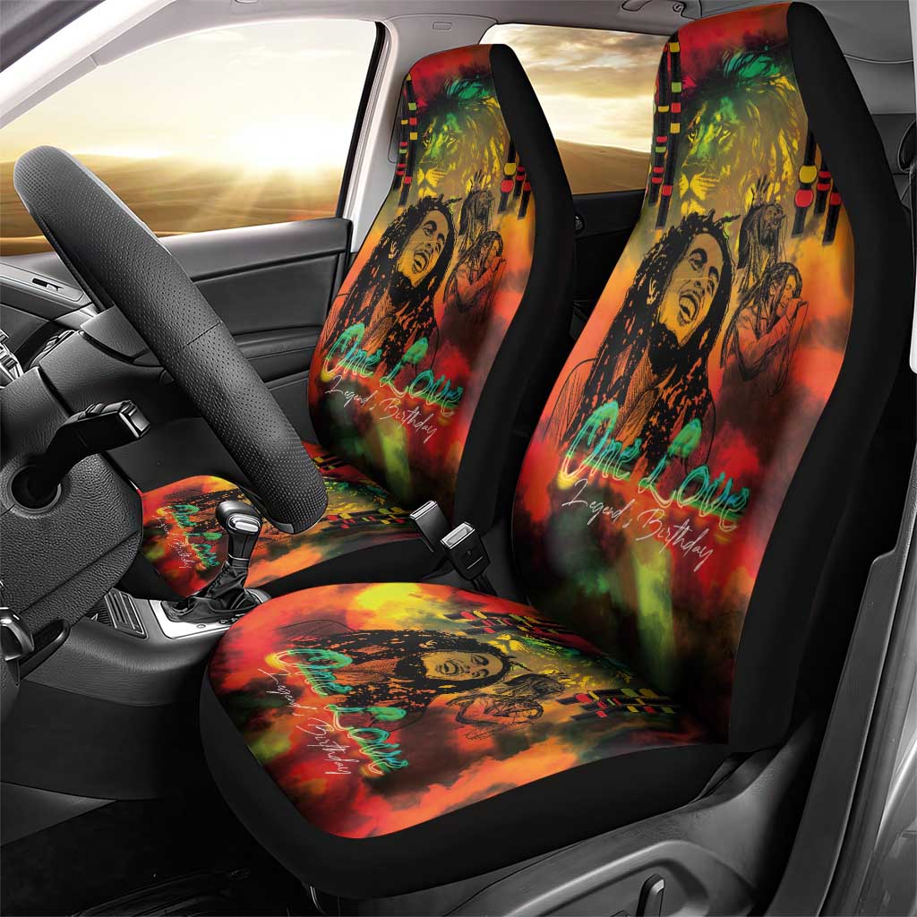 Afro-Jamaican Reggae Legend's Birthday Car Seat Cover One Love Jamaica