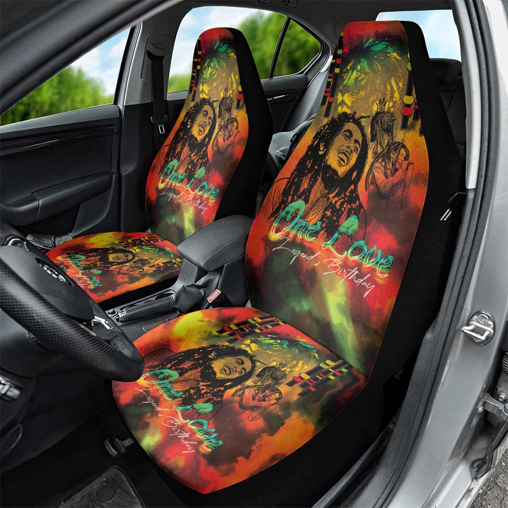 Afro-Jamaican Reggae Legend's Birthday Car Seat Cover One Love Jamaica