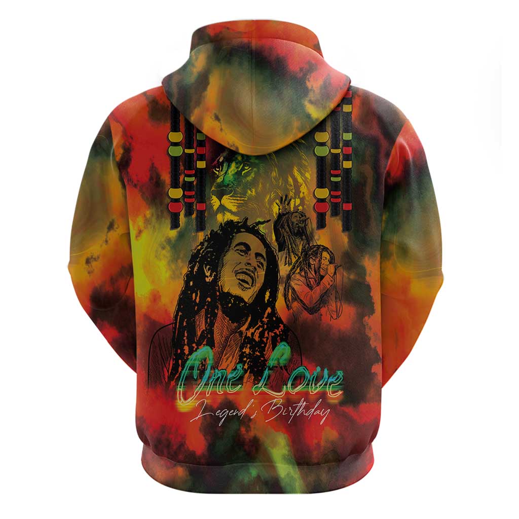 Afro-Jamaican Reggae Legend's Birthday Hoodie One Love Jamaica