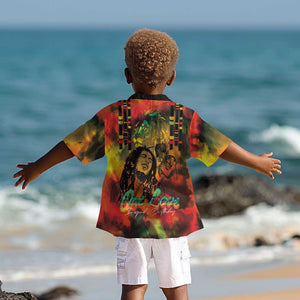 Afro-Jamaican Reggae Legend's Birthday Kid Hawaiian Shirt One Love Jamaica