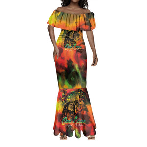 Afro-Jamaican Reggae Legend's Birthday Mermaid Dress One Love Jamaica