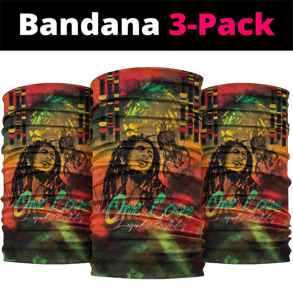 Afro-Jamaican Reggae Legend's Birthday Neck Gaiter One Love Jamaica LT03