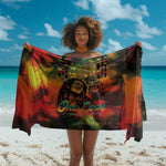 Afro-Jamaican Reggae Legend's Birthday Sarong One Love Jamaica