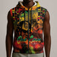 Afro-Jamaican Reggae Legend's Birthday Sleeveless Zip Hoodie One Love Jamaica - African Pride