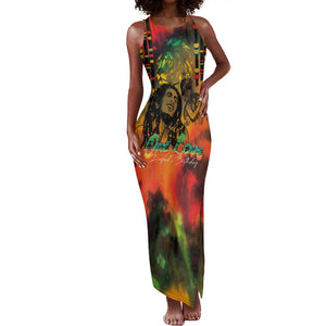 Afro-Jamaican Reggae Legend's Birthday Tank Maxi Dress One Love Jamaica