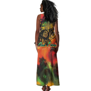 Afro-Jamaican Reggae Legend's Birthday Tank Maxi Dress One Love Jamaica