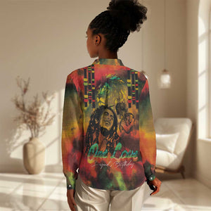 Afro-Jamaican Reggae Legend's Birthday Women Casual Shirt One Love Jamaica