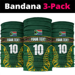 Custom South Africa Rugby Neck Gaiter Springboks Spirit and King Protea LT03