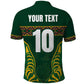 Custom South Africa Rugby Polo Shirt Springboks Spirit and King Protea