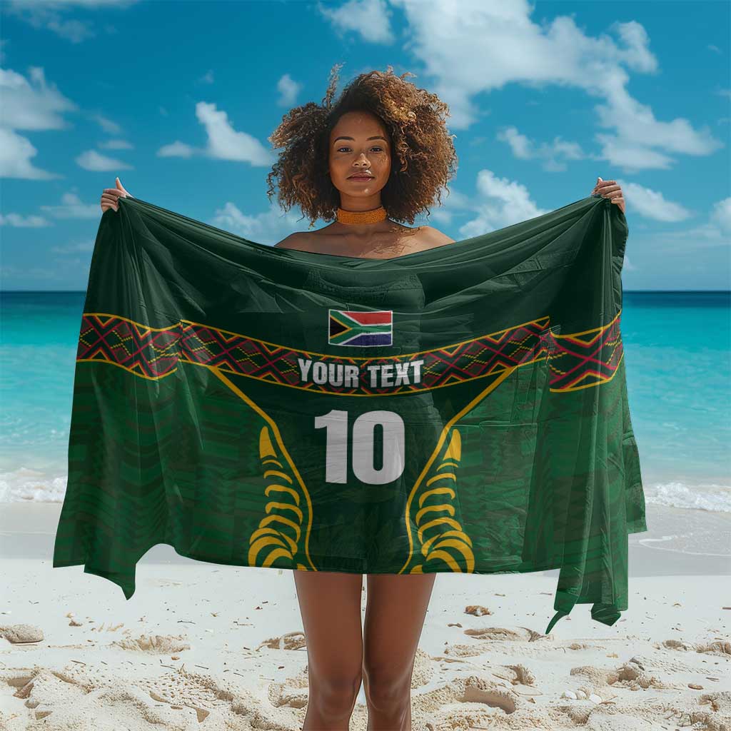 Custom South Africa Rugby Sarong Springboks Spirit and King Protea