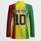 Custom Senegal National Football Blazer Lions Of Teranga Leopard Print Tribal Flag Graphic