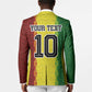 Custom Senegal National Football Blazer Lions Of Teranga Leopard Print Tribal Flag Graphic