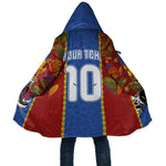 Custom DR Congo National Football Cloak The Leopards Tropical Jungle Leaf Botanical Art