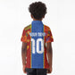Custom DR Congo National Football Kid Polo Shirt The Leopards Tropical Jungle Leaf Botanical Art