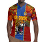 Custom DR Congo National Football Rugby Jersey The Leopards Tropical Jungle Leaf Botanical Art