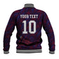 Custom Haiti National Football Baseball Jacket Les Grenadiers Feather Pattern Coat Of Arms Art