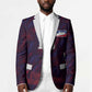 Custom Haiti National Football Blazer Les Grenadiers Feather Pattern Coat Of Arms Art
