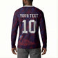 Custom Haiti National Football Button Sweatshirt Les Grenadiers Feather Pattern Coat Of Arms Art