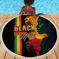 Afro - Black History Month Beach Blanket Black Soul - I'm Black Every Month