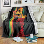 Afro - Black History Month Blanket Black Soul - I'm Black Every Month