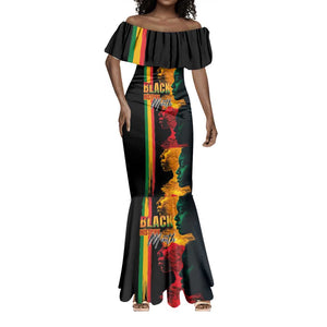 Afro - Black History Month Mermaid Dress Black Soul - I'm Black Every Month