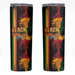 Afro - Black History Month Skinny Tumbler Black Soul - I'm Black Every Month