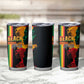 Afro - Black History Month Tumbler Cup Black Soul - I'm Black Every Month