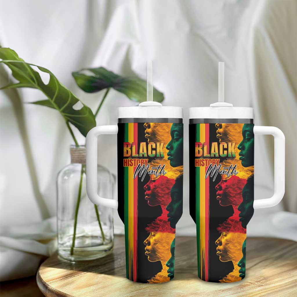 Afro - Black History Month Tumbler With Handle Black Soul - I'm Black Every Month