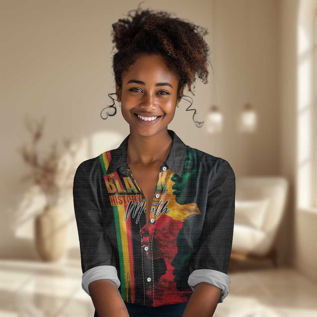 Afro - Black History Month Women Casual Shirt Black Soul - I'm Black Every Month