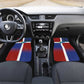 Hispaniola Car Mats Haiti and Dominican Republic Emblems and Flag Style