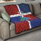 Hispaniola Quilt Haiti and Dominican Republic Emblems and Flag Style