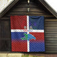 Hispaniola Quilt Haiti and Dominican Republic Emblems and Flag Style