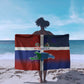 Hispaniola Sarong Haiti and Dominican Republic Emblems and Flag Style