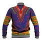 Haiti Baseball Jacket Choeblack Dashiki Style Blue Color