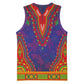 Haiti Basketball Jersey Choeblack Dashiki Style Blue Color LT03