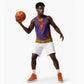 Haiti Basketball Jersey Choeblack Dashiki Style Blue Color LT03