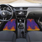 Haiti Car Mats Choeblack Dashiki Style Blue Color