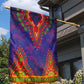 Haiti Garden Flag Choeblack Dashiki Style Blue Color